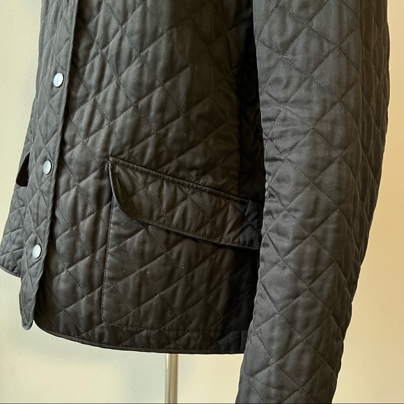 Burberry Brit Black Quilted Jacket w/ Nova Plaid Lining - Picture 8 of 12